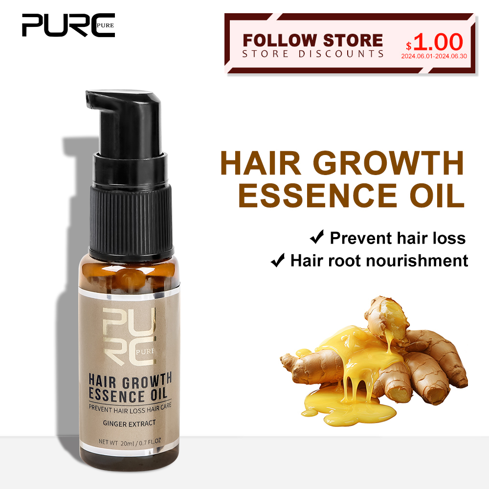 Hair Care Ginseng - PURC Hair Growth Oil Ginger &