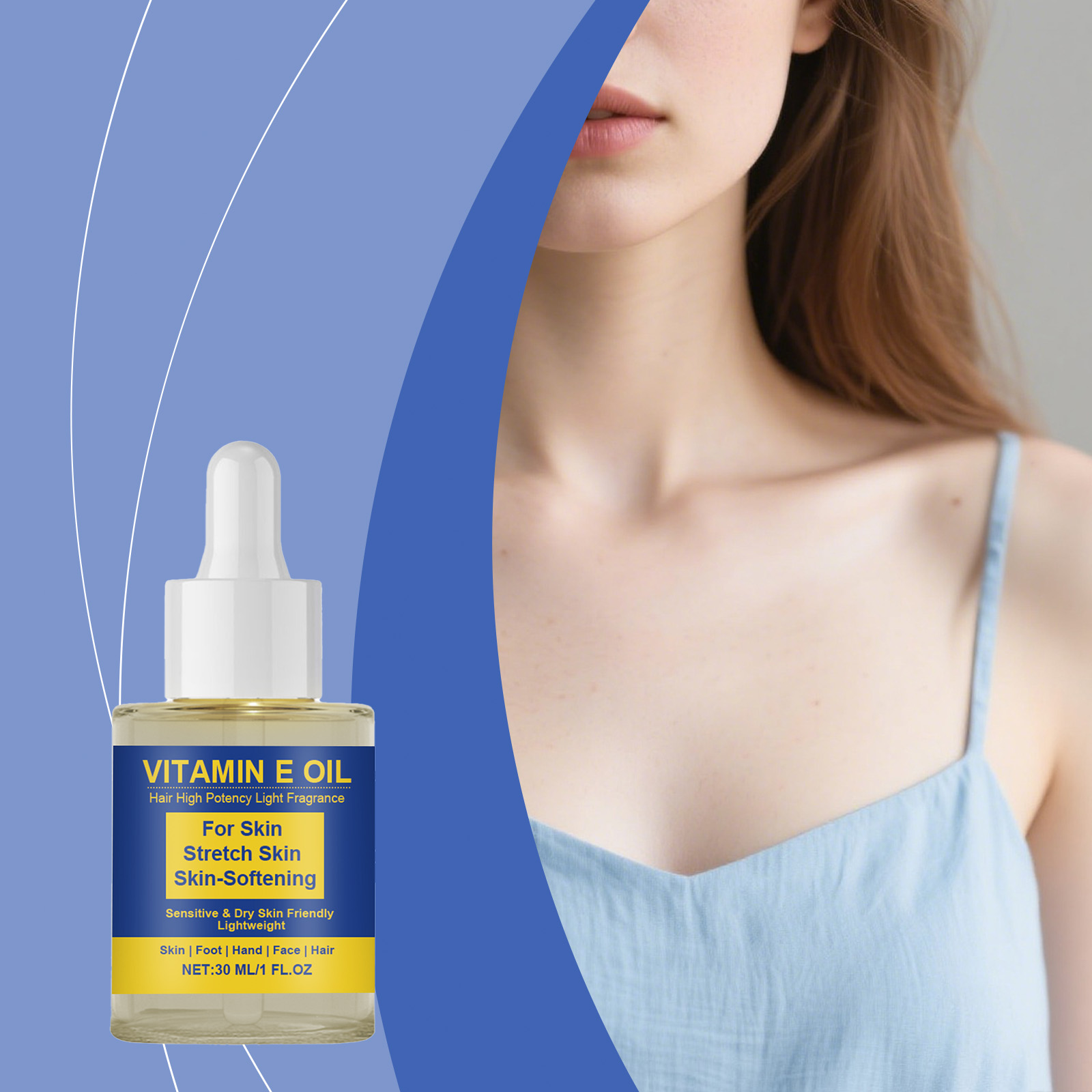Hair Care Vitamin - Vitamin E Oil - Gentle Hydration,