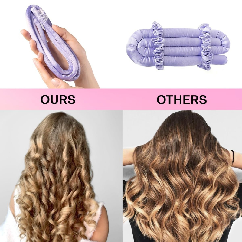1 Sets Heatless Curling Rod He - đánh giá và giá Hair Roller Set Flexi