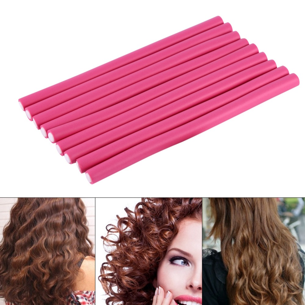 10Pcs/Set Soft Foam Soft Hair  - đánh giá và giá Hair Roller Set Flexi