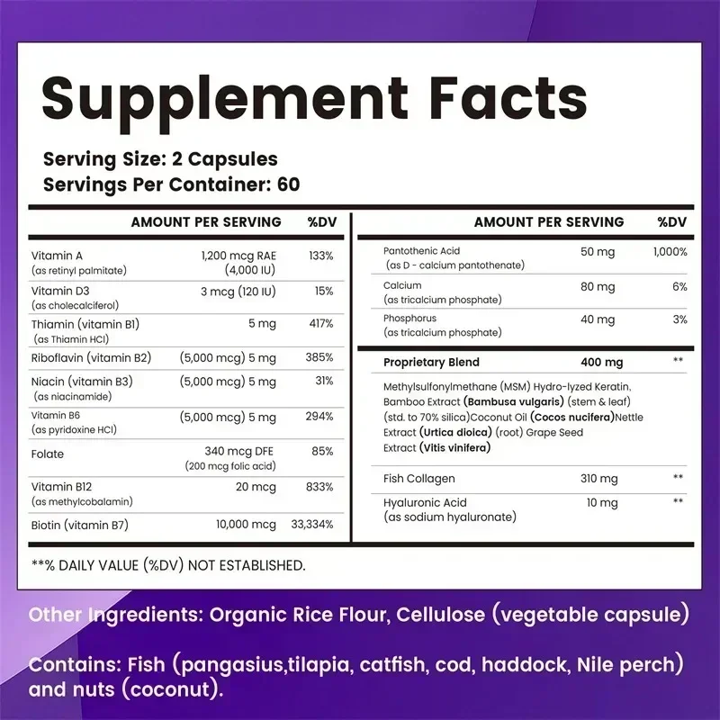 Biotin Collagen Keratin Supple - đánh giá và giá Hair Care Vitamin