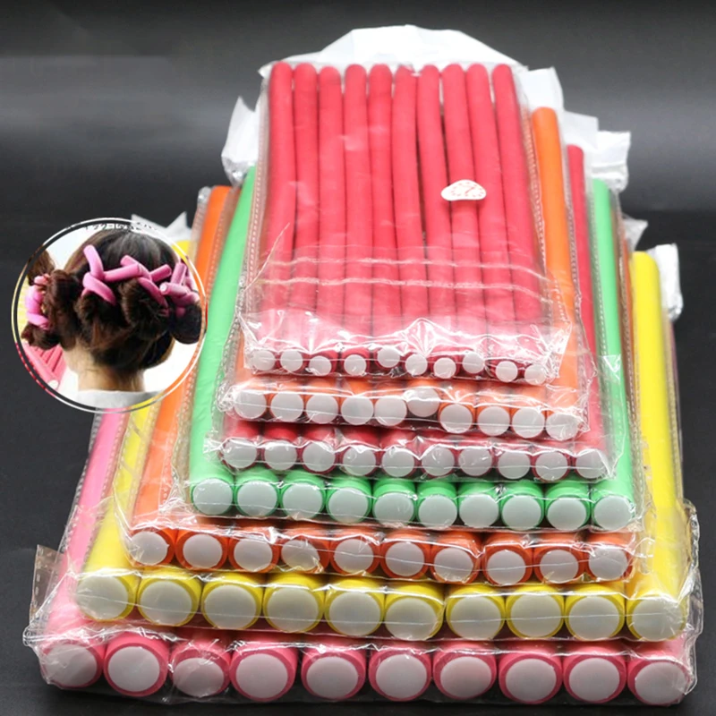 10 Pcs/Set Hair Curing Rod Mag - đánh giá và giá Hair Roller Set Flexi