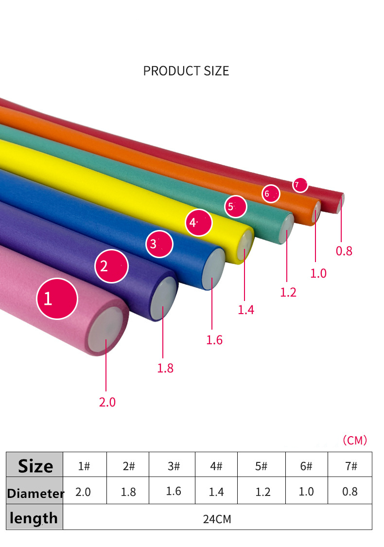 10 Chiếc Dẻo Uốn Thanh Tóc Xoắ - đánh giá và giá Hair Roller Set Flexi
