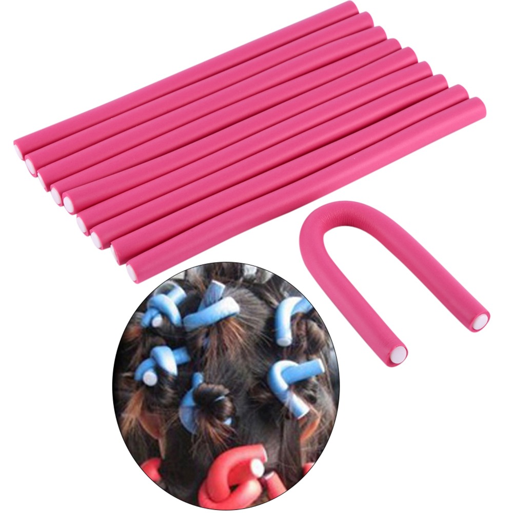10Pcs/Set Soft Foam Soft Hair  - đánh giá và giá Hair Roller Set Flexi