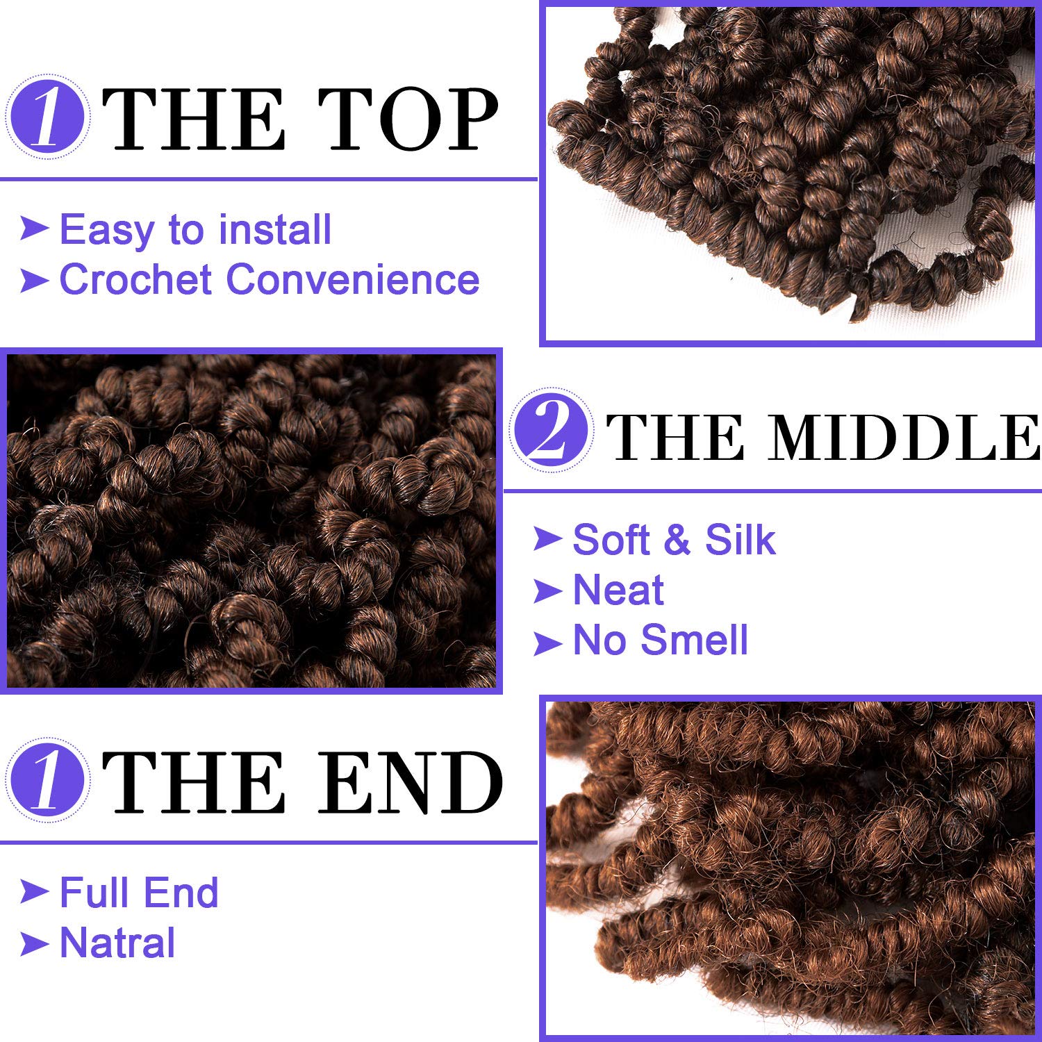 10 Inch Short Curly Spring Pre - đánh giá và giá Braiding Hair Kanekalon
