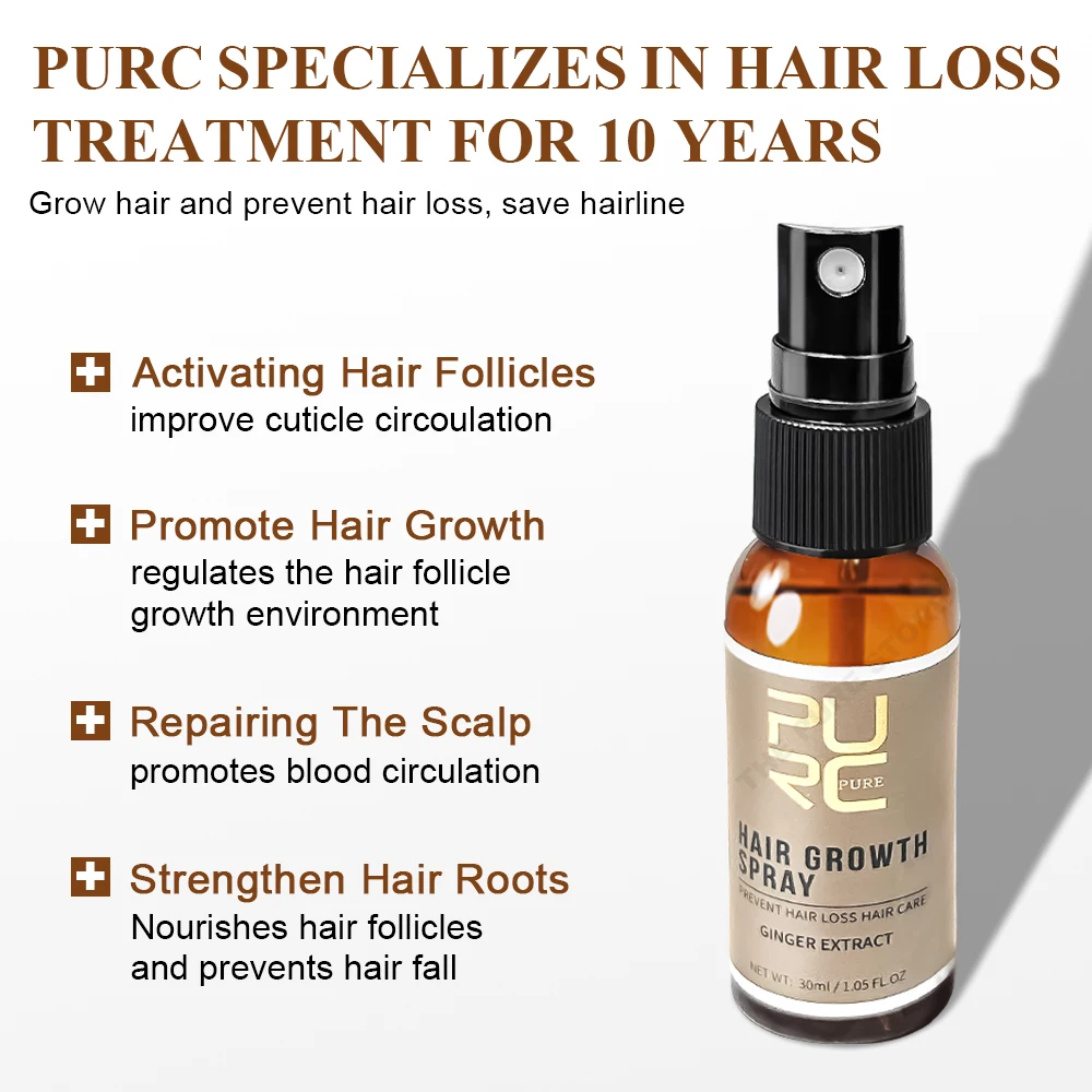 PURC Ginger Hair Spray Root St - đánh giá và giá Hair Care For Men