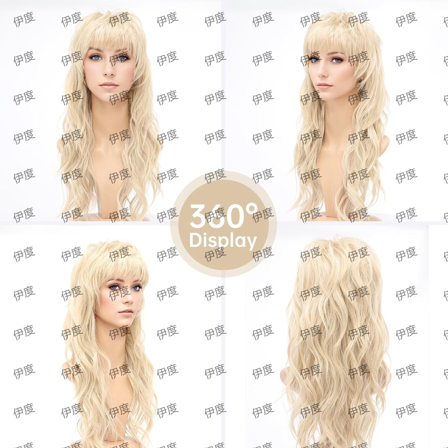 Synthetic Long Curly Wig 80s 9 - đánh giá và giá Braiding Hair Kanekalon