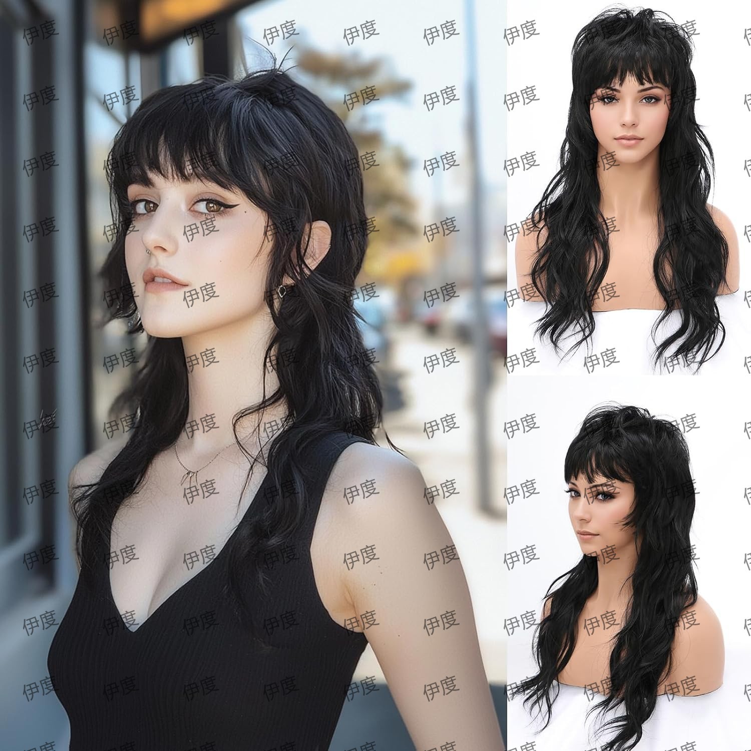 Synthetic Long Curly Wig 80s 9 - đánh giá và giá Braiding Hair Kanekalon