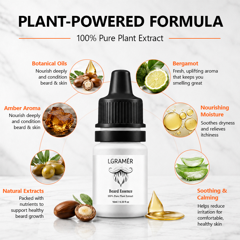 Men's Beard Growth Serum Nouri - đánh giá và giá Hair Care Oil Serum