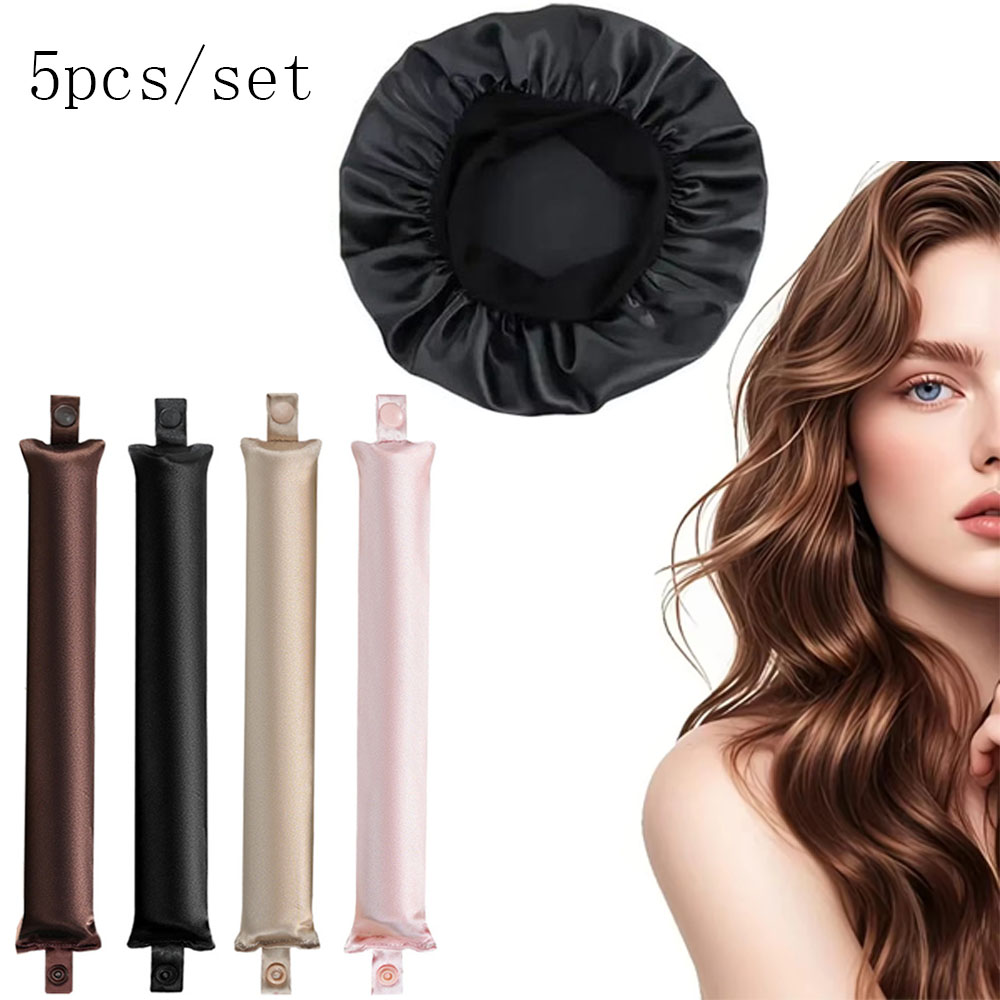 5pcs Heatless Curling Rod Set  - đánh giá và giá Hair Roller Set Flexi