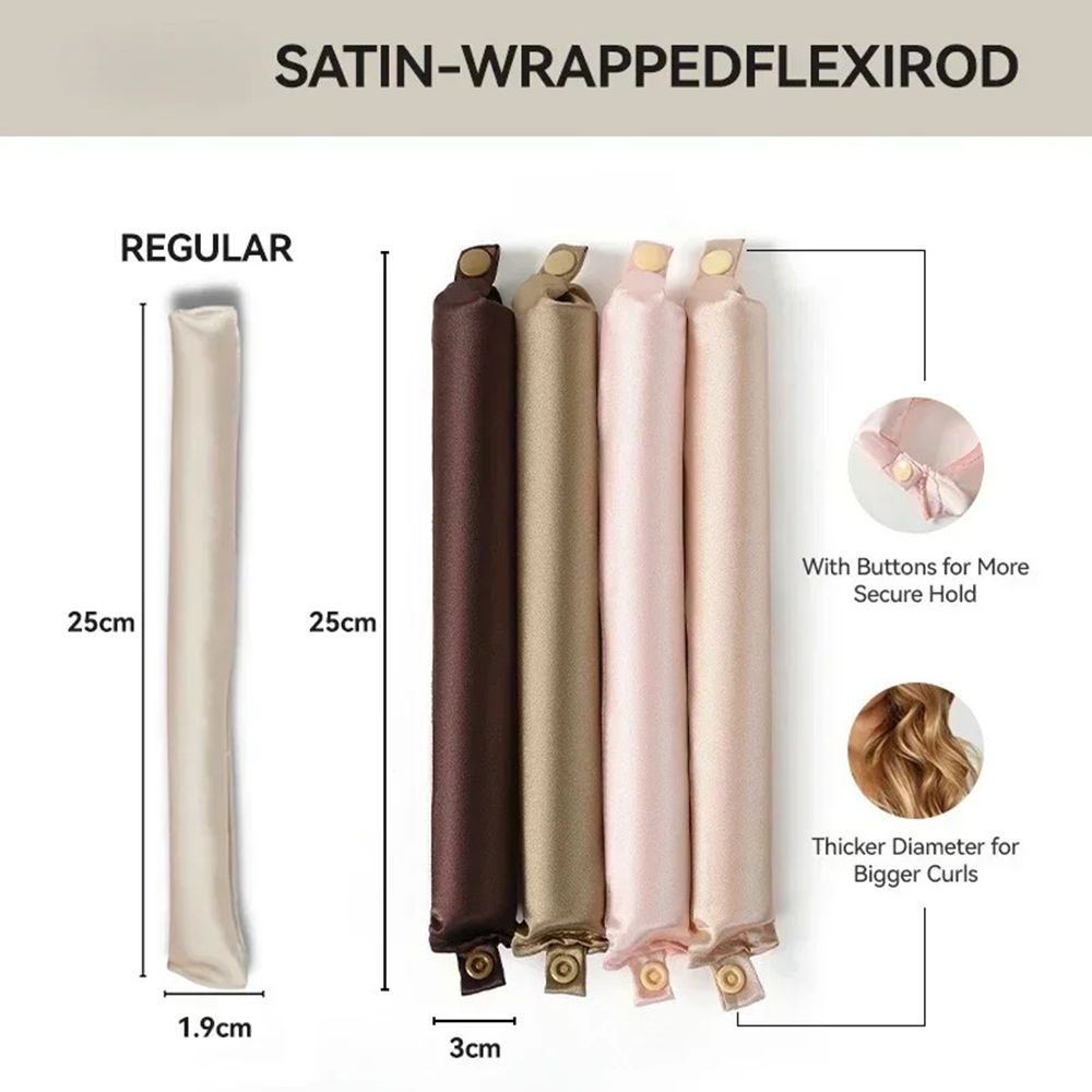 5pcs Heatless Curling Rod Set  - đánh giá và giá Hair Roller Set Flexi