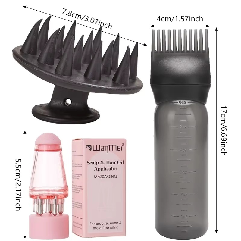 3Pcs Scalp Hair Oil Applicator - đánh giá và giá Hair Care Oil Serum