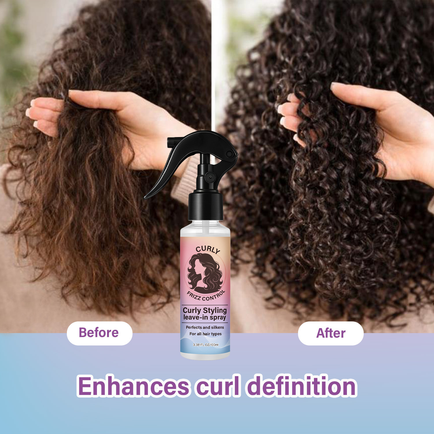 Curly Styling Leave-In Spray – - đánh giá và giá Hair Care Herbal
