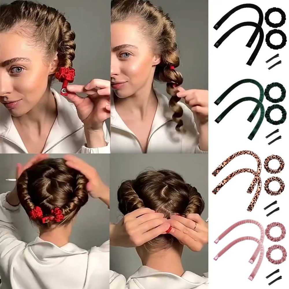 6Pcs Heatless Curling Rod Set  - đánh giá và giá Hair Roller Set Flexi
