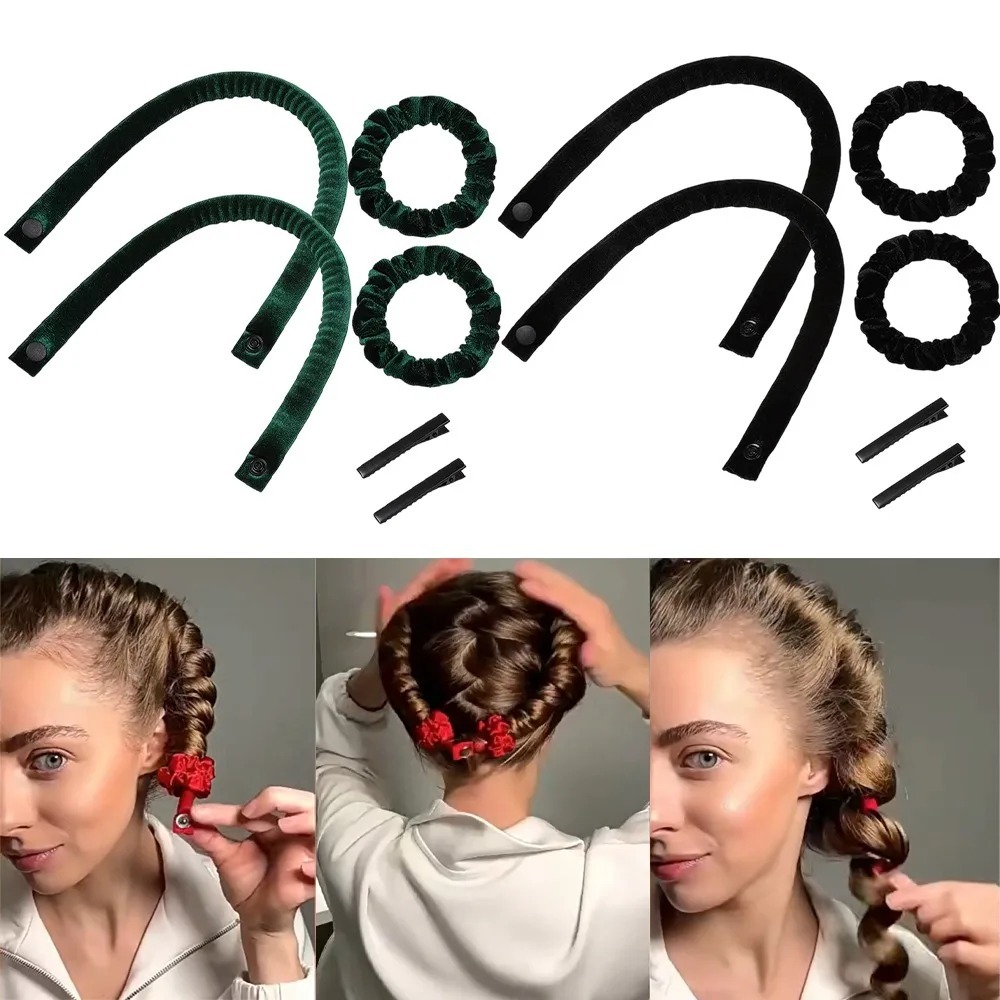 6Pcs Heatless Curling Rod Set  - đánh giá và giá Hair Roller Set Flexi
