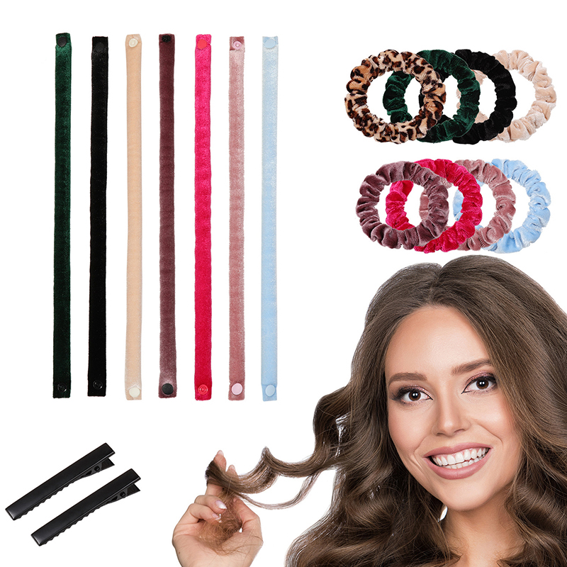 6Pcs/Set 35cm Long Soft Fabric - đánh giá và giá Hair Roller Set Flexi