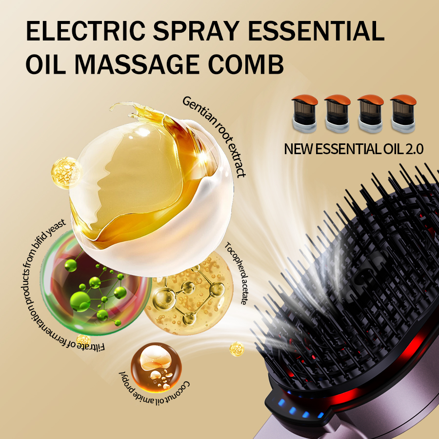 4-in-1 Massage Comb Essential  - đánh giá và giá Hair Care Herbal