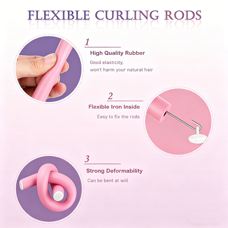 6pcs/pack New Oversize Flexibl - đánh giá và giá Hair Roller Set Flexi