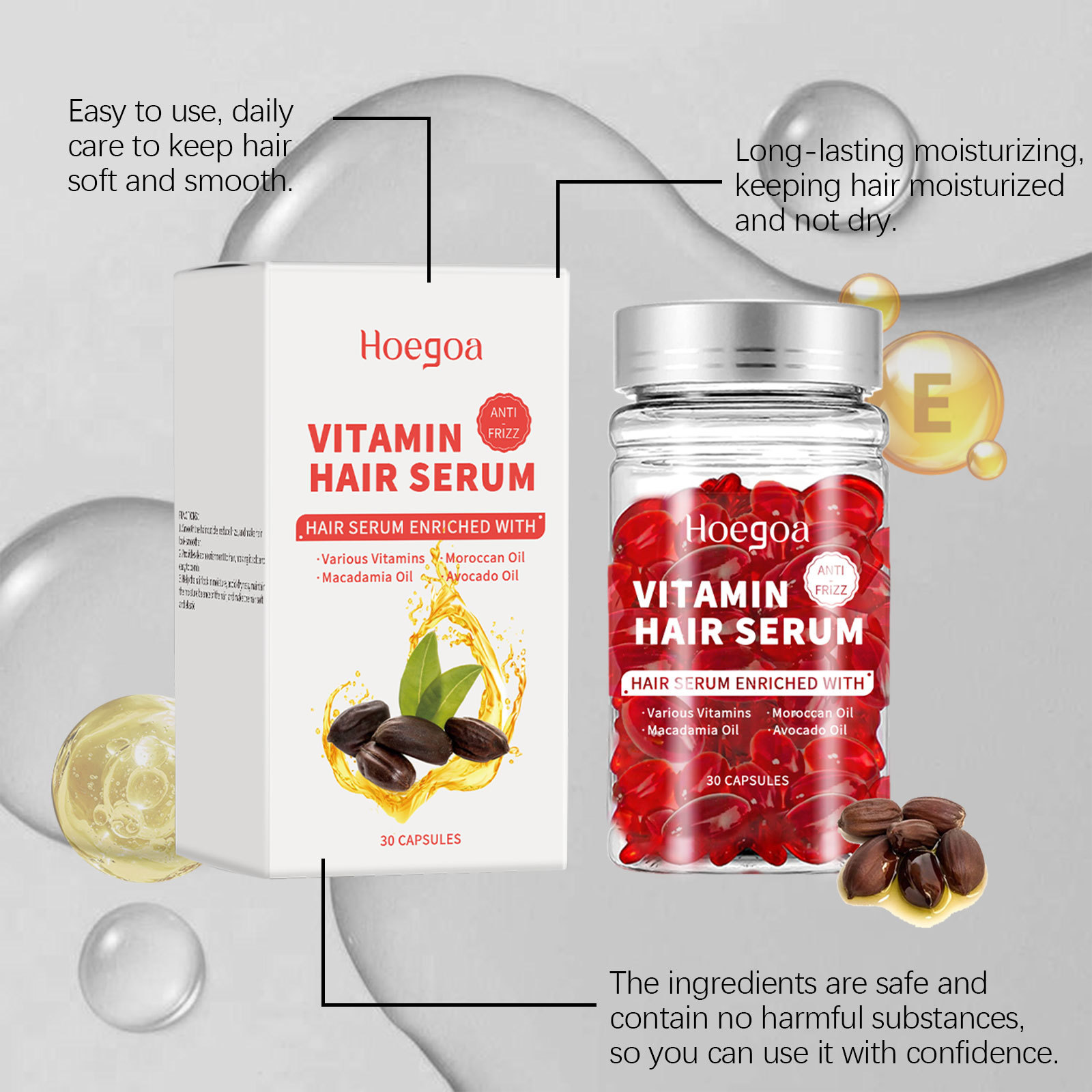 Vitamin Hair Care Serum Capsul - đánh giá và giá Hair Care Oil Serum