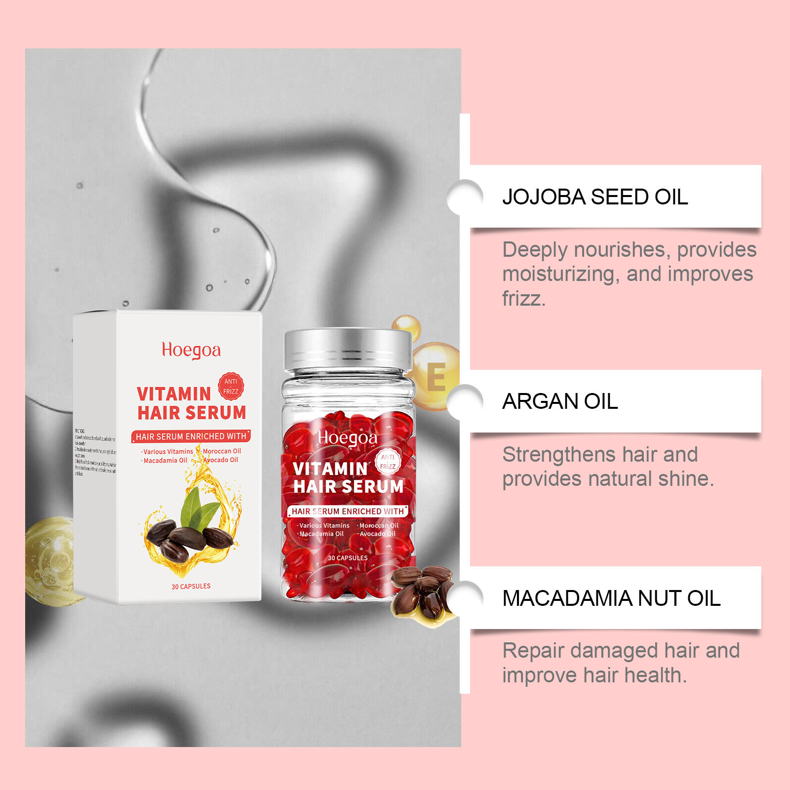 Vitamin Hair Care Serum Capsul - đánh giá và giá Hair Care Oil Serum